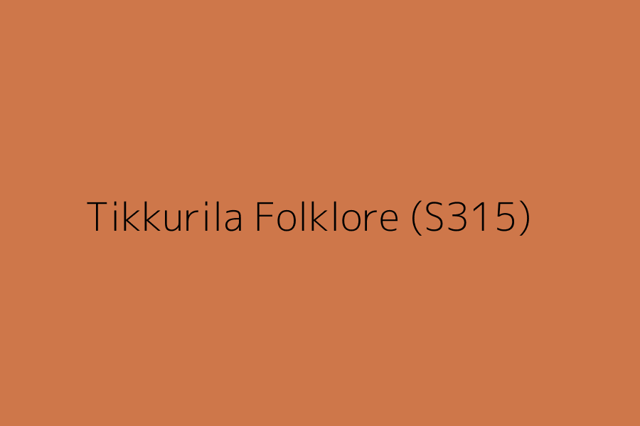 Tikkurila Folklore (S315) represented in HEX code #ce774a