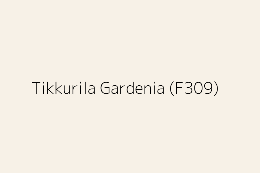 Tikkurila Gardenia (F309) represented in HEX code #f7f1e7