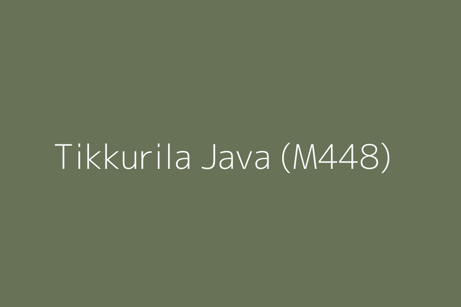 Tikkurila Java (M448) represented in HEX code #677257