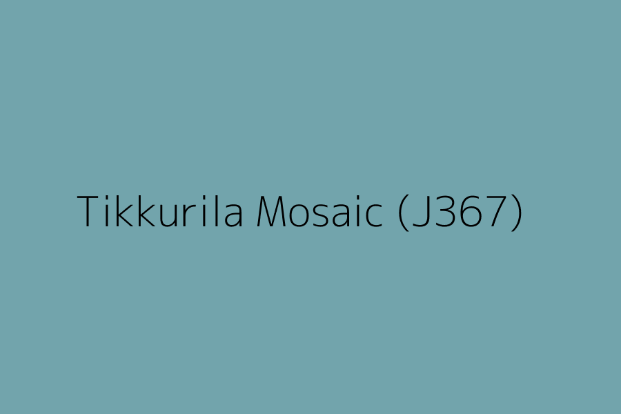 Tikkurila Mosaic (J367) represented in HEX code #72a4ac