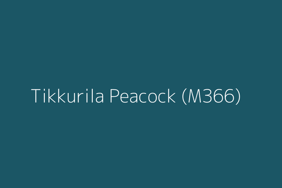 Tikkurila Peacock (M366) represented in HEX code #1b5665