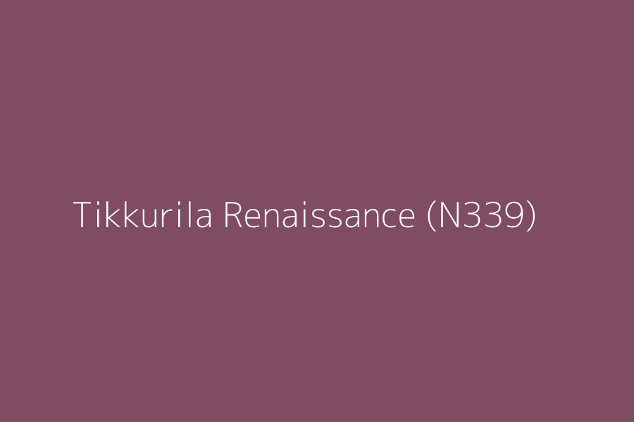 Tikkurila Renaissance (N339) represented in HEX code #7F4C62