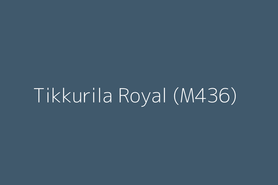 Tikkurila Royal (M436) represented in HEX code #40596c