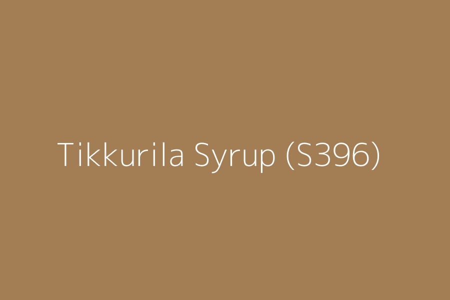 Tikkurila Syrup (S396) represented in HEX code #A37D53