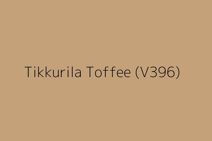 Tikkurila Toffee (V396) represented in HEX code #c3a279