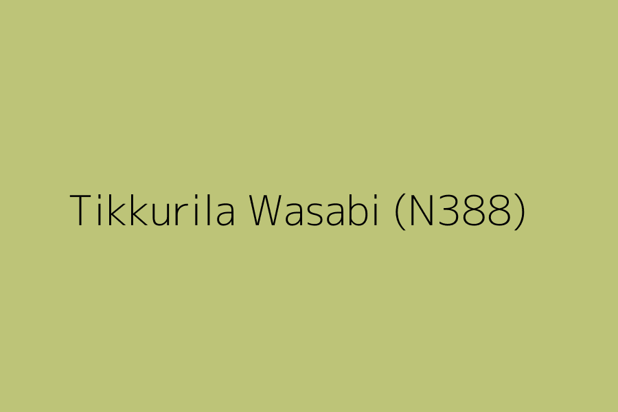 Tikkurila Wasabi (N388) represented in HEX code #BDC478