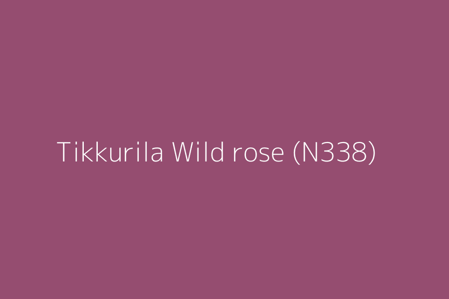 Tikkurila Wild rose (N338) represented in HEX code #954d70