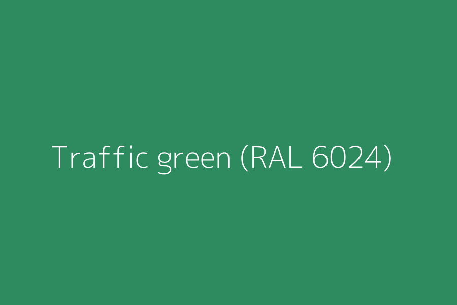 Traffic green (RAL 6024) represented in HEX code #2E8B60