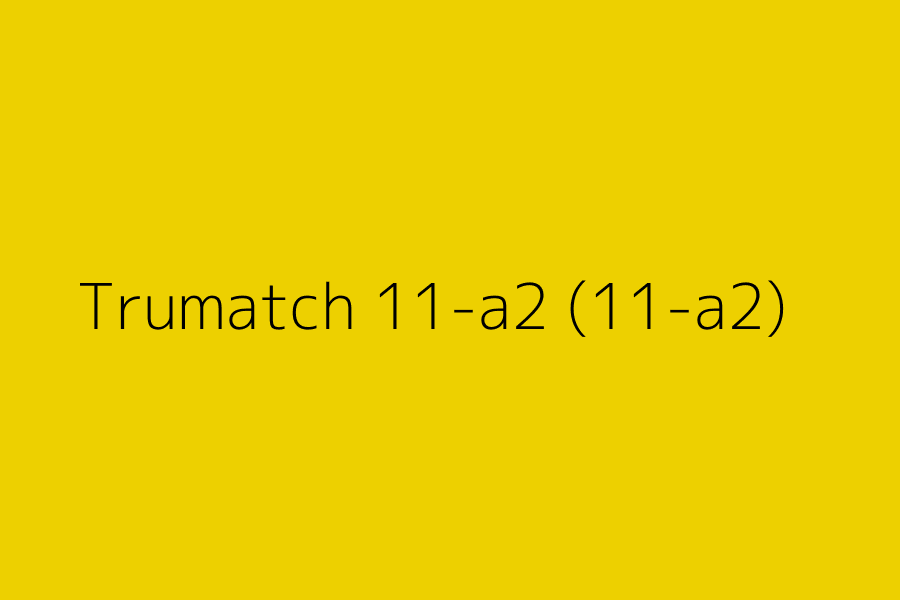 Trumatch 11-a2 (11-a2) represented in HEX code #EDD000