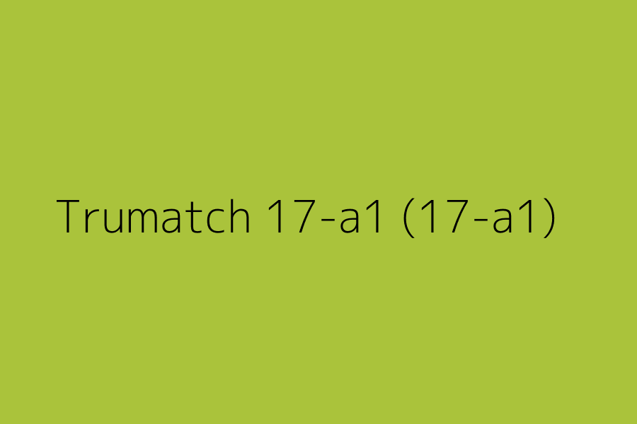 Trumatch 17-a1 (17-a1) represented in HEX code #aac33b