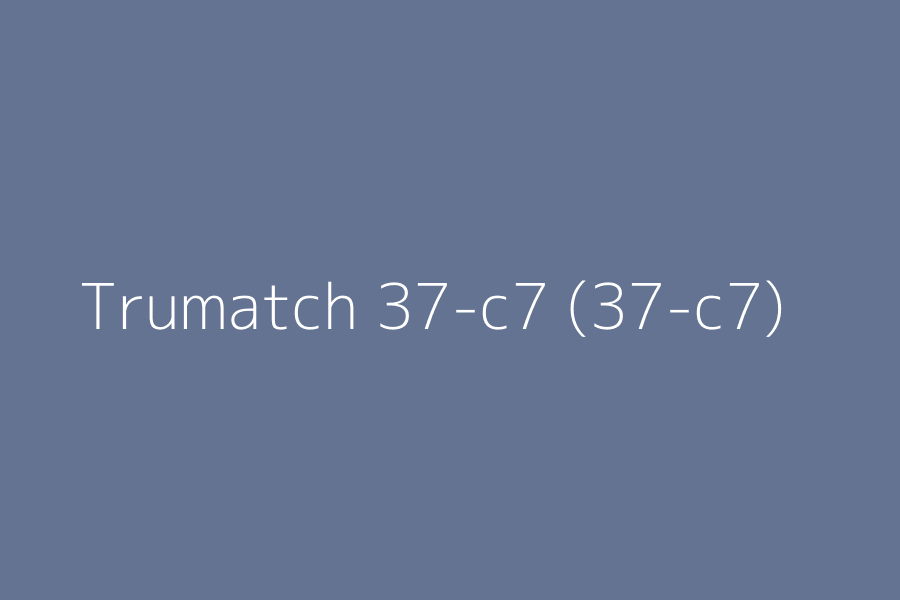 Trumatch 37-c7 (37-c7) represented in HEX code #647392