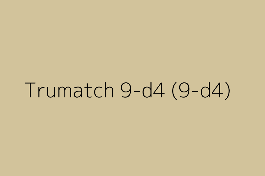 Trumatch 9-d4 (9-d4) represented in HEX code #D2C39B