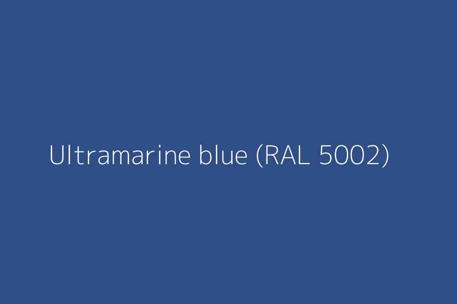 Ultramarine blue (RAL 5002) represented in HEX code #2F4D86