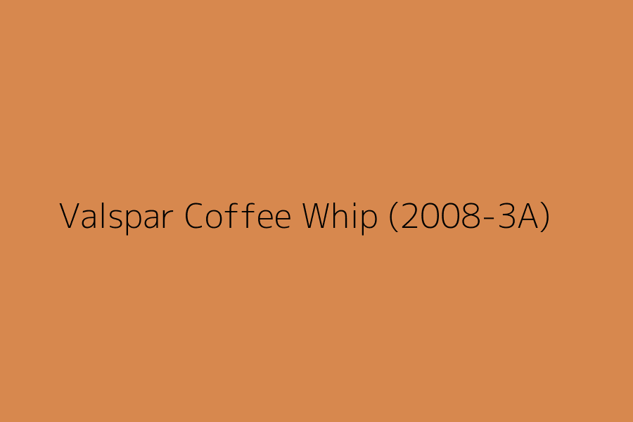 Valspar Coffee Whip (2008-3A) represented in HEX code #d7884e