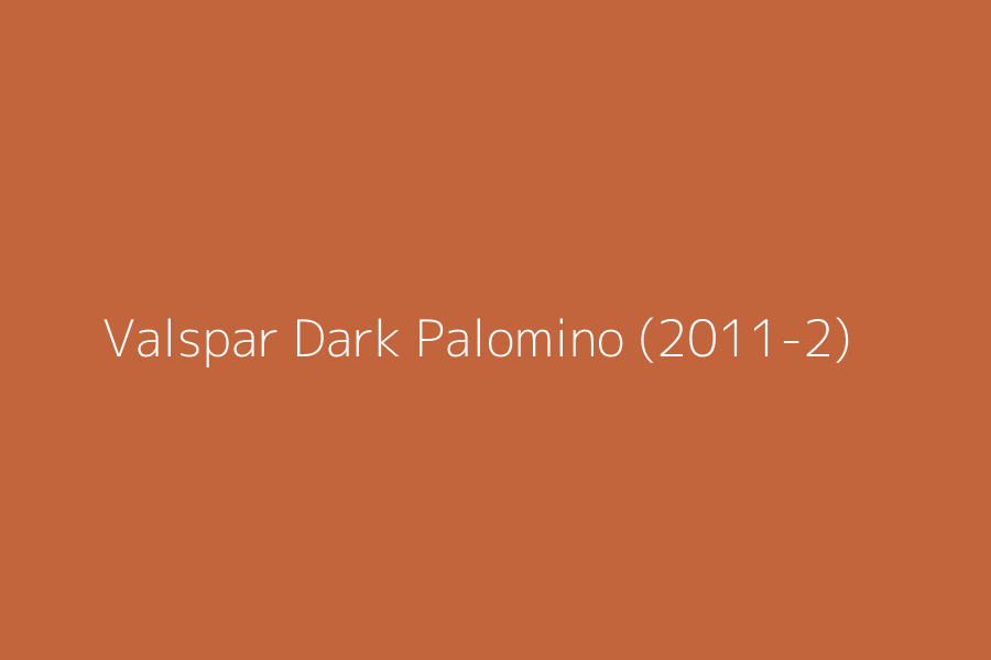 Valspar Dark Palomino (2011-2) represented in HEX code #C2653D