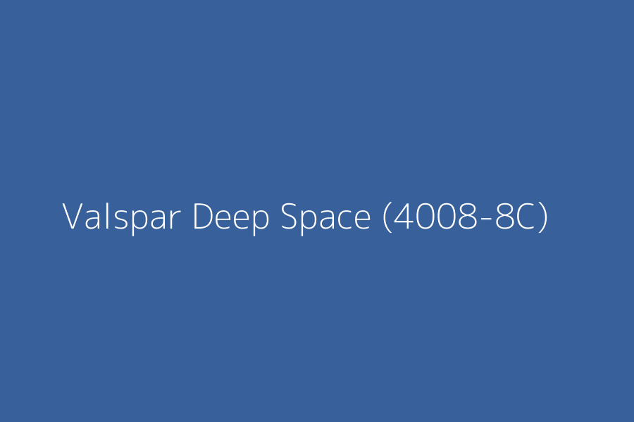 Valspar Deep Space (4008-8C) represented in HEX code #38619b