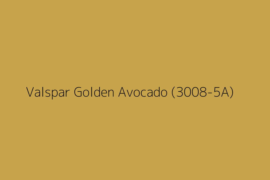 Valspar Golden Avocado (3008-5A) represented in HEX code #C7A44B