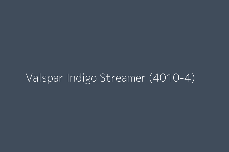 Valspar Indigo Streamer (4010-4) represented in HEX code #404c5b
