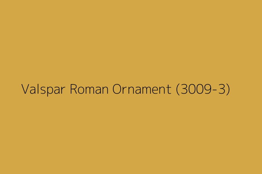 Valspar Roman Ornament (3009-3) represented in HEX code #d3a746