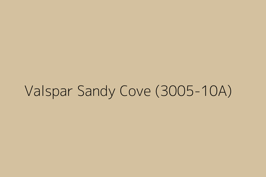 Valspar Sandy Cove (3005-10A) represented in HEX code #D4C19F