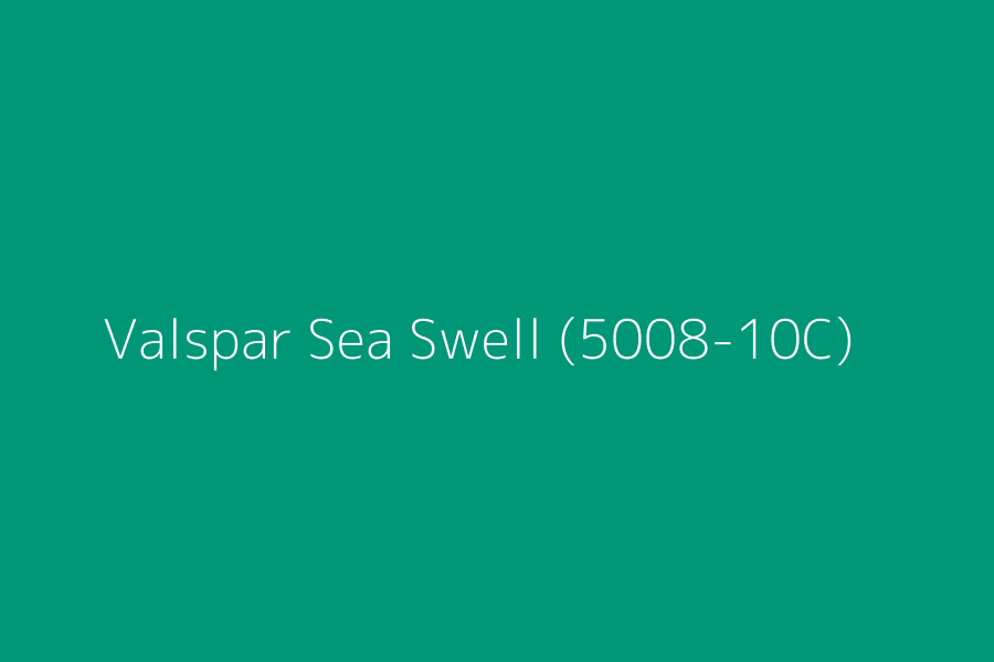 Valspar Sea Swell (5008-10C) represented in HEX code #009678