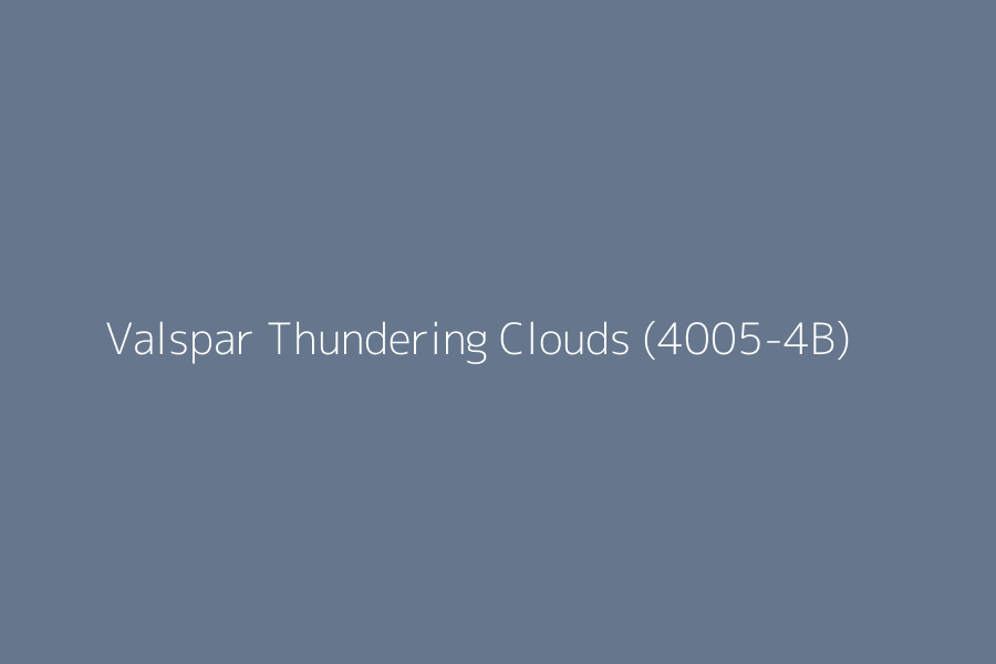Valspar Thundering Clouds (4005-4B) represented in HEX code #66778d