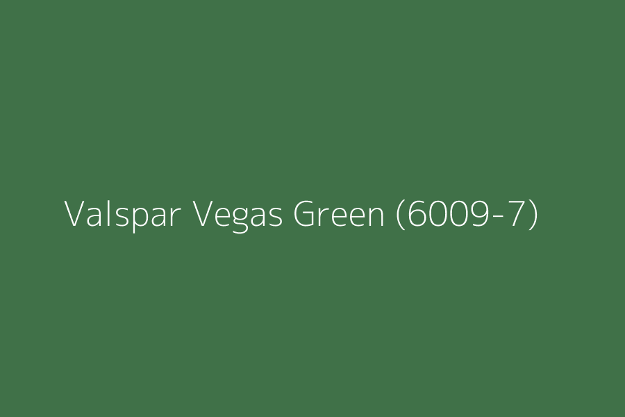Valspar Vegas Green (6009-7) represented in HEX code #407148