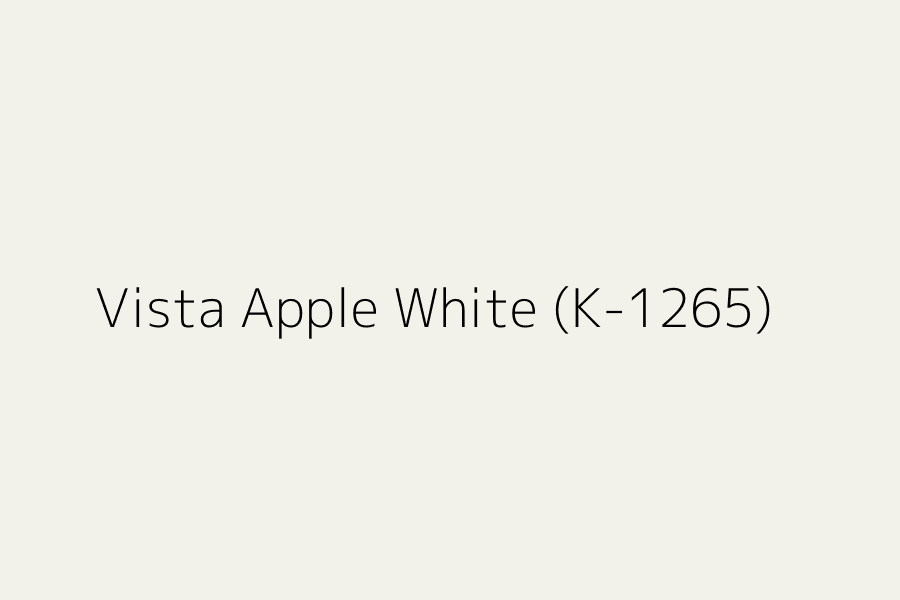 Vista Apple White (K-1265) represented in HEX code #f3f2ea