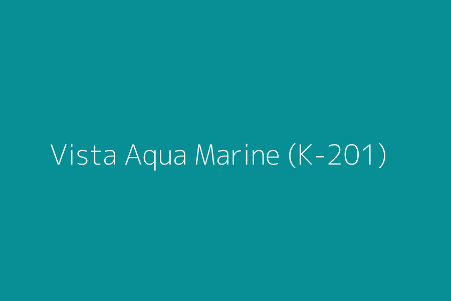 Vista Aqua Marine (K-201) represented in HEX code #088e95