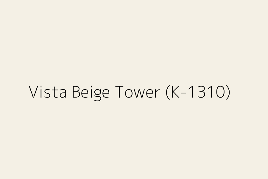 Vista Beige Tower (K-1310) represented in HEX code #F4F0E5
