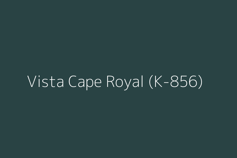 Vista Cape Royal (K-856) represented in HEX code #294344