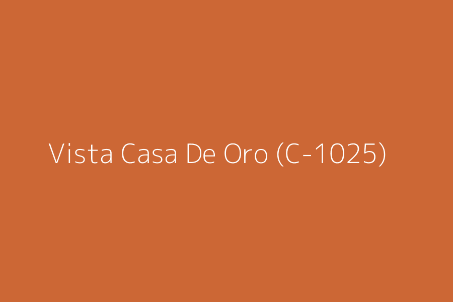 Vista Casa De Oro (C-1025) represented in HEX code #cc6735