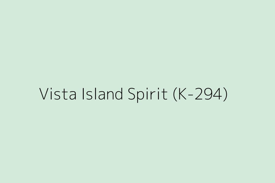 Vista Island Spirit (K-294) represented in HEX code #D3EADB