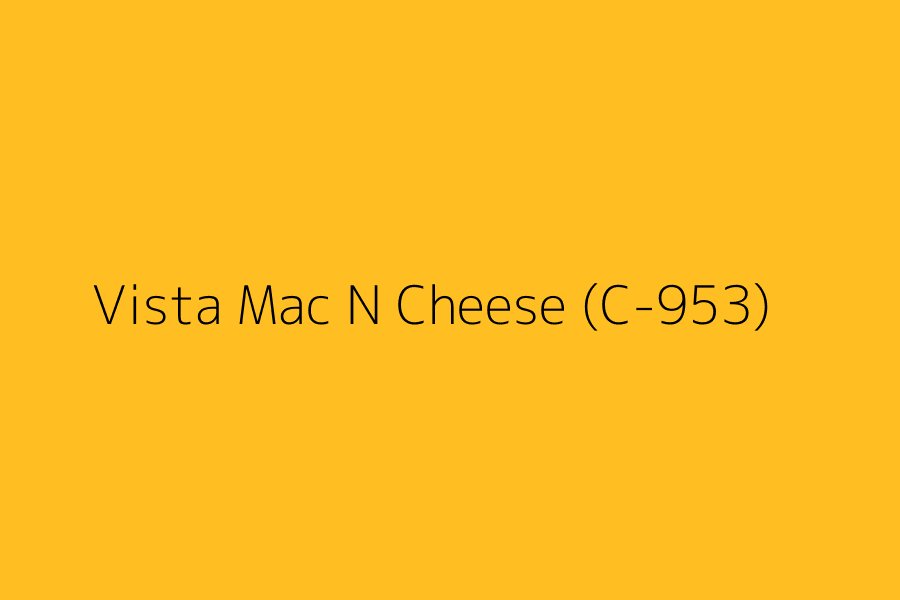 Vista Mac N Cheese (C-953) represented in HEX code #ffbe21