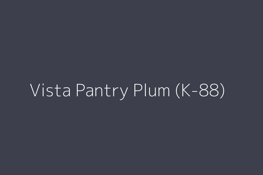 Vista Pantry Plum (K-88) represented in HEX code #3D3F4C