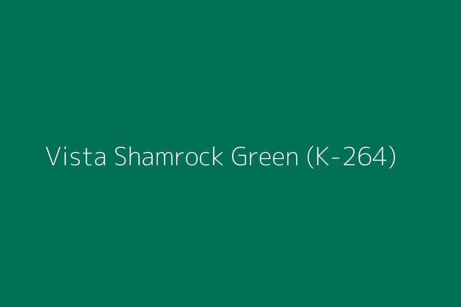 Vista Shamrock Green (K-264) represented in HEX code #007057