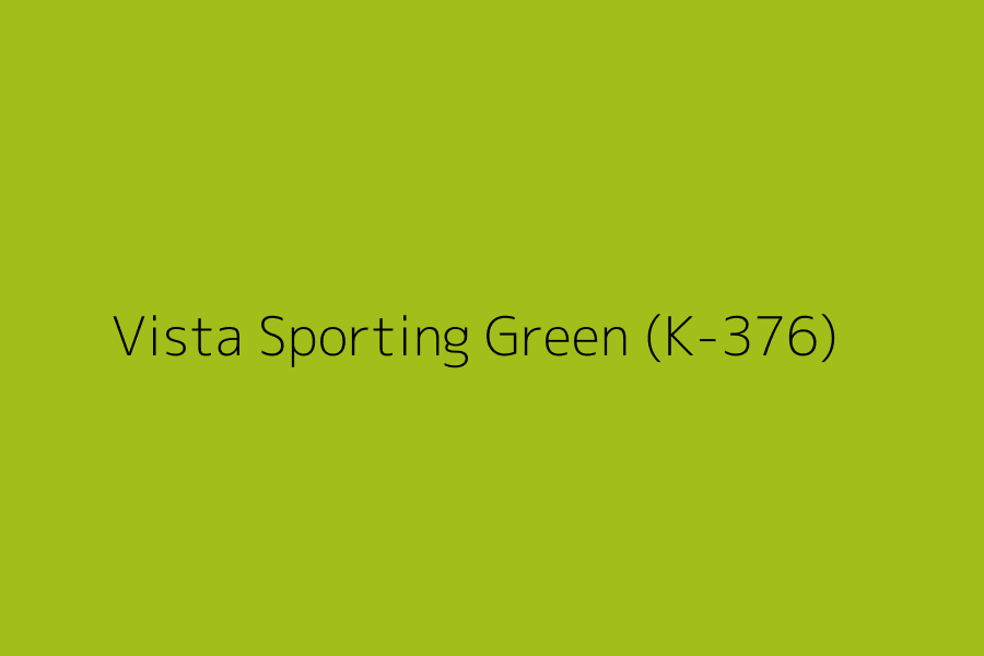 Vista Sporting Green (K-376) represented in HEX code #a1be1a