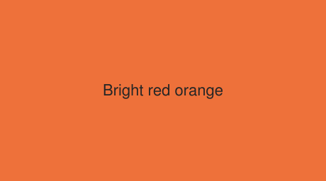 RAL Bright red orange color (Code 2008)