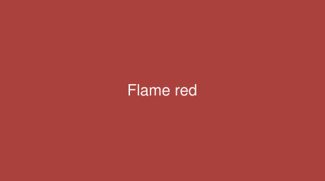 RAL Flame red color (Code 3000)