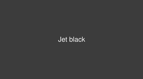 RAL Jet black color (Code 9005)