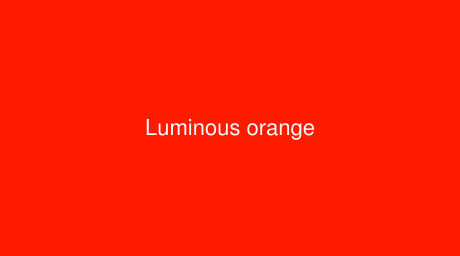 RAL Luminous orange color (Code 2005)