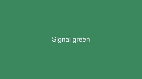 RAL Signal green color (Code 6032)