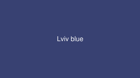 RAL Lviv blue color (Code 290 30 30)