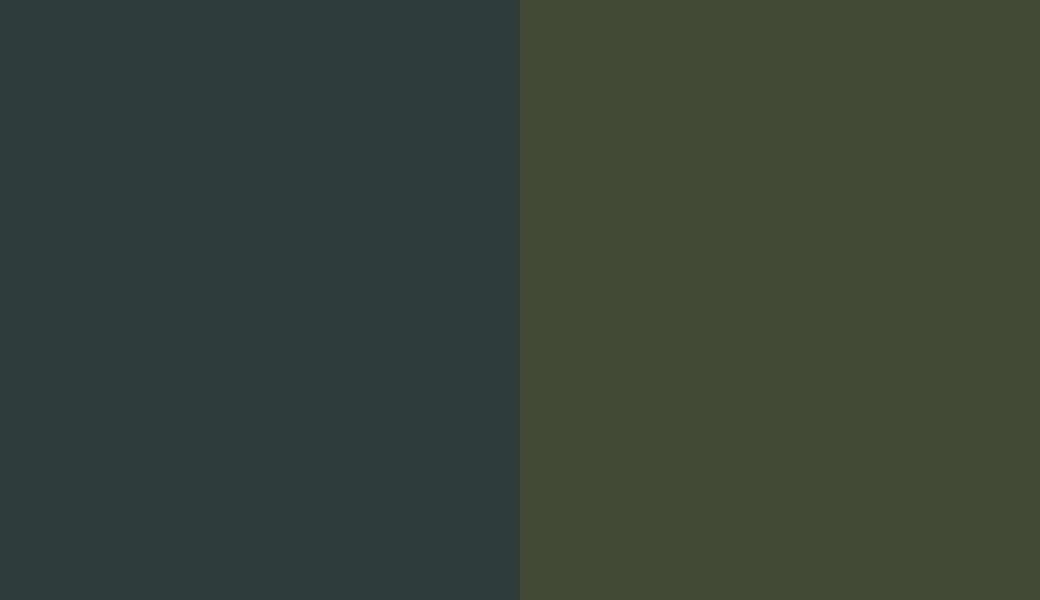 Colors MALLARD GREEN and RAINFOREST GREEN (G15) side by side