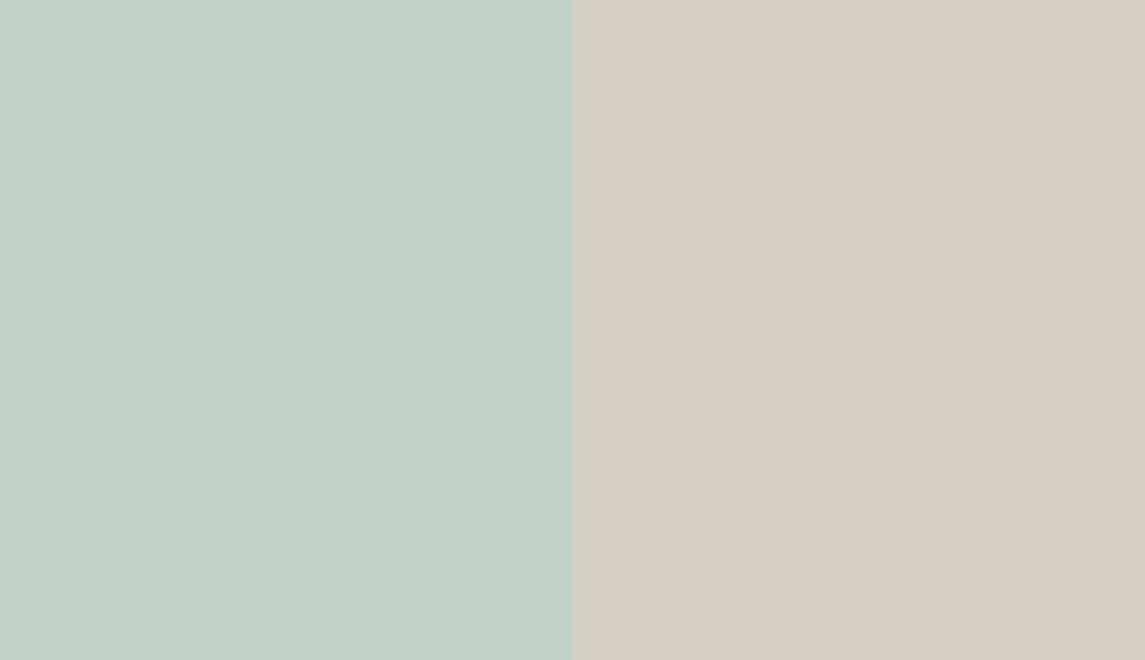 Colors Palladian Blue (HC-144) and Sea Salt (CSP-95) side by side
