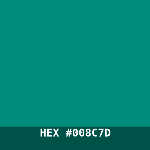 #008C7D hex color swatch