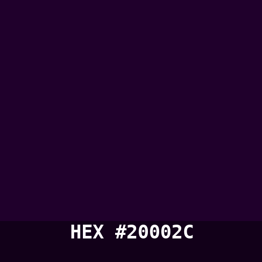 #20002C hex color swatch
