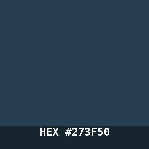#273F50 hex color swatch