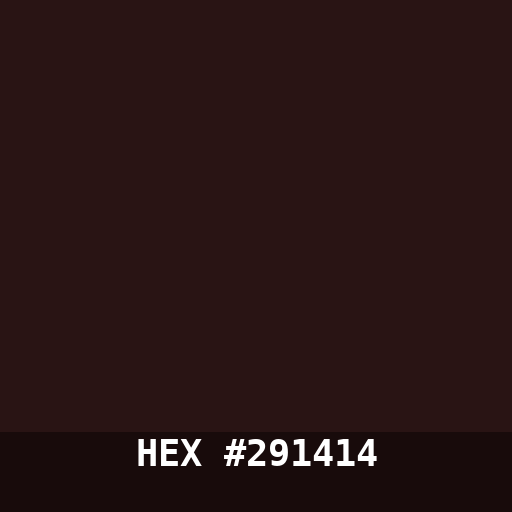 #291414 hex color swatch