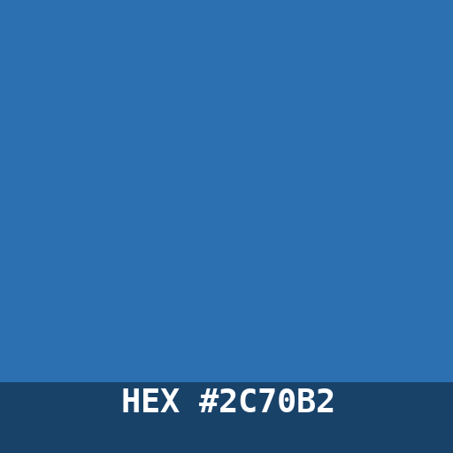 #2C70B2 hex color swatch